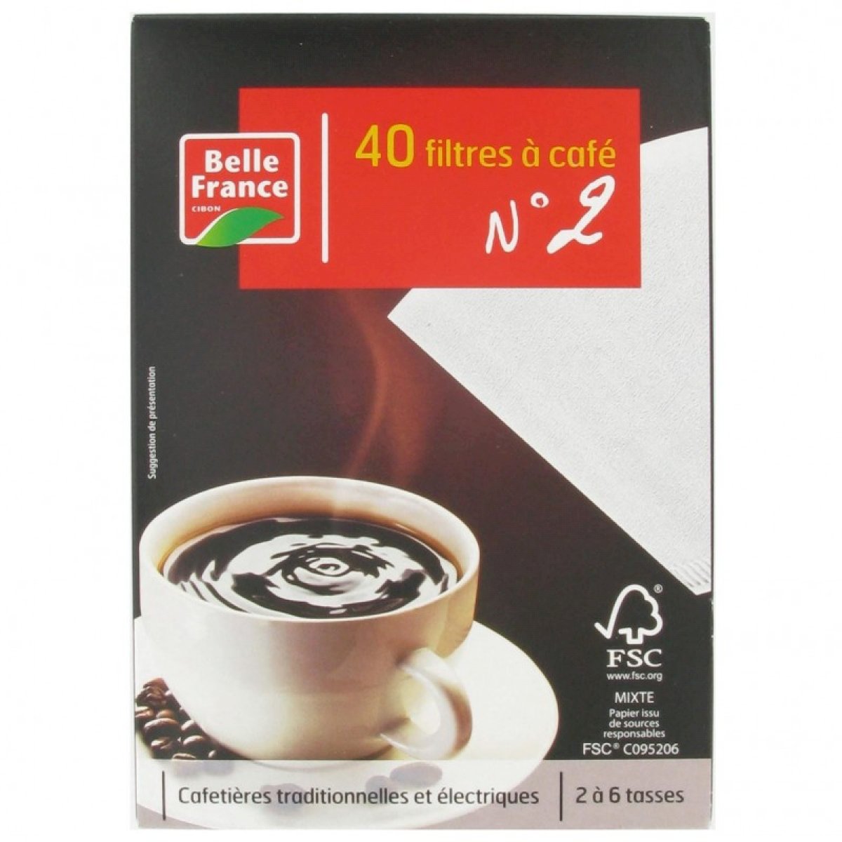 Boîte de 40 filtres à café n°4 (paquet 40 unités) pas cher