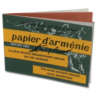 DESODORISANT NATUREL X 10 CARNET PAPIER D'ARMENIE