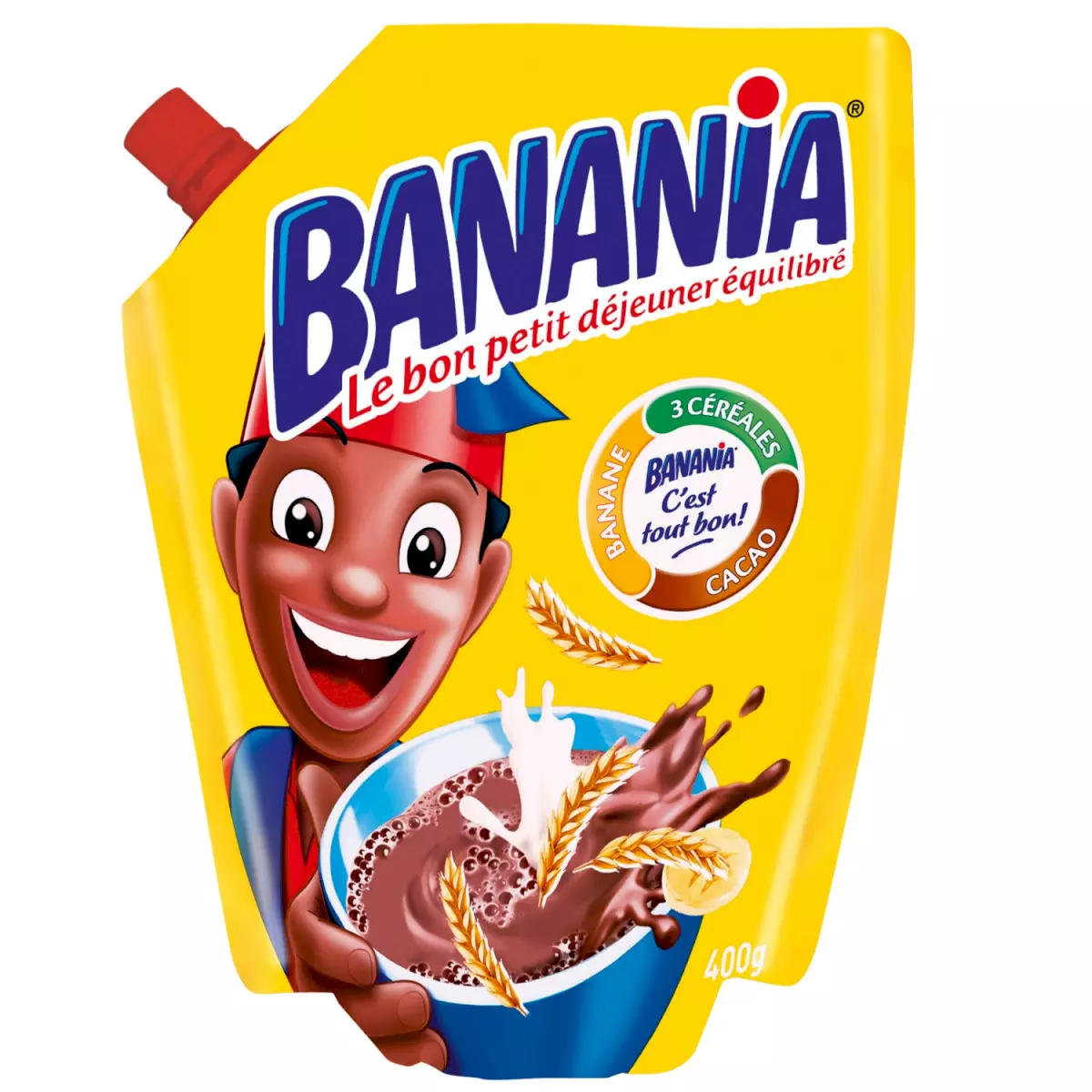 CHOCOLAT EN POUDRE BTE 400 GR BANANIA