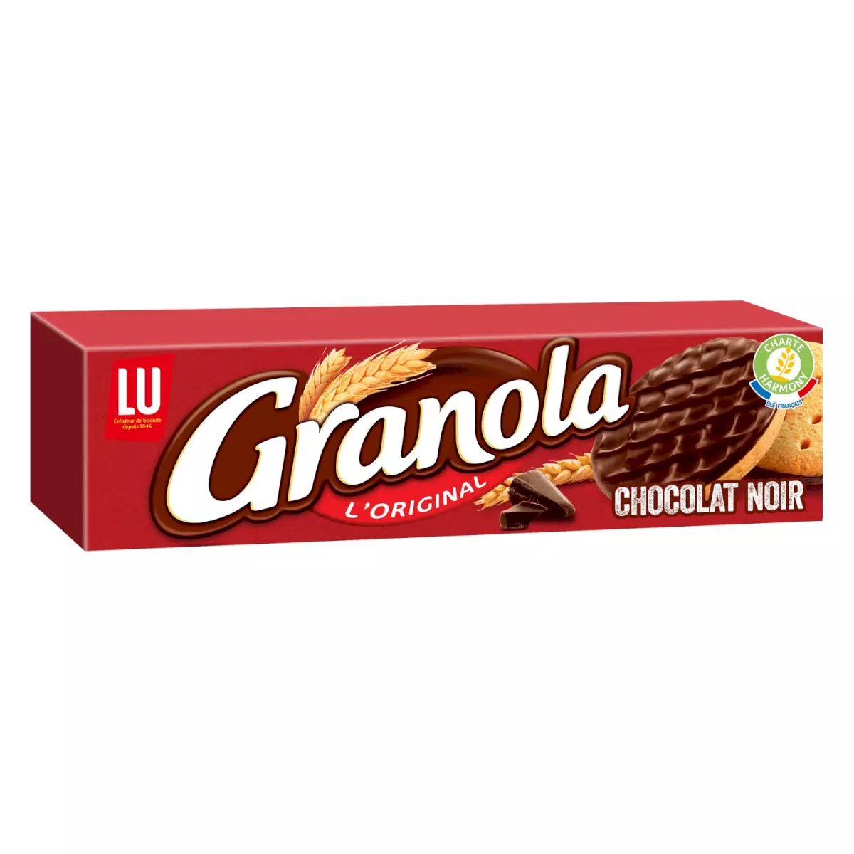 BISCUIT GRANOLA CHOCOLAT NOIR PQ 195 GR LU