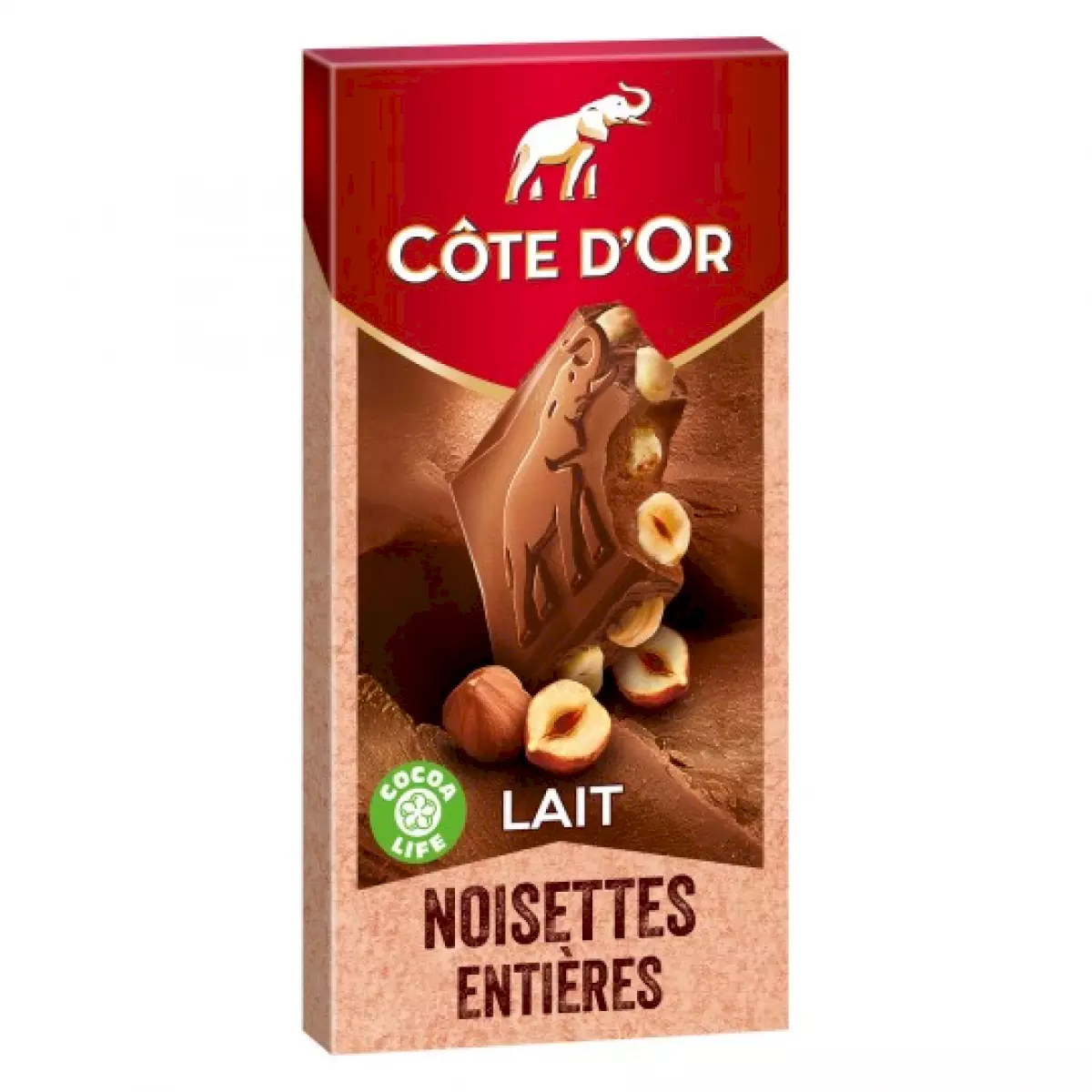 CHOCOLAT LAIT NOISETTE TAB 180 GR COTE D'OR