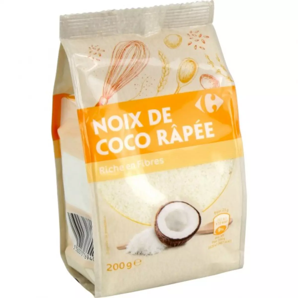 NOIX DE COCO RAPEE ST 200 GR CARREFOUR