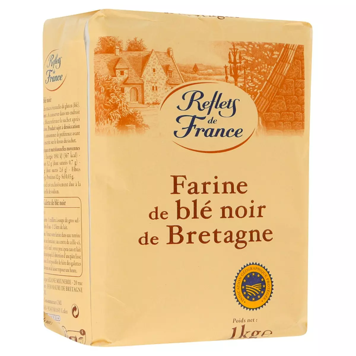 FARINE DE BLE NOIR DE BRETAGNE PQ 1 KG REFLETS DE FRANCE