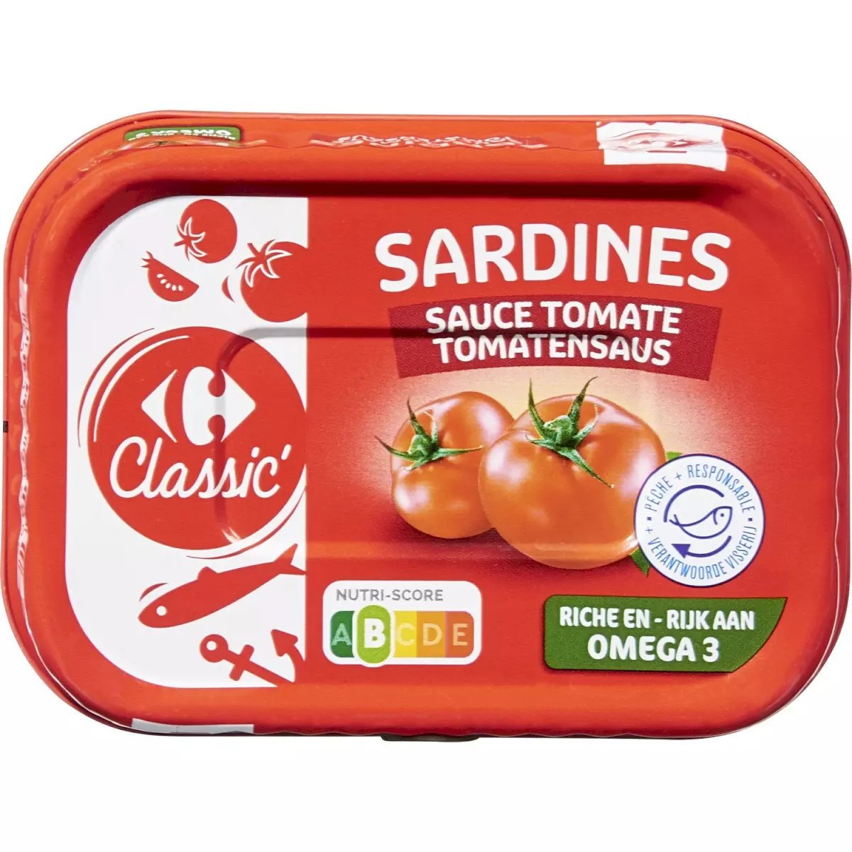 SARDINES A LA TOMATES BTE 1/5 CARREFOUR