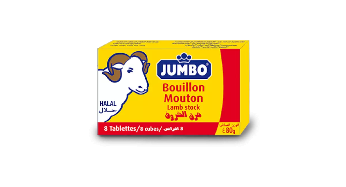 BOUILLON DE MOUTON BTE 8 X 10 GR JUMBO HALAL