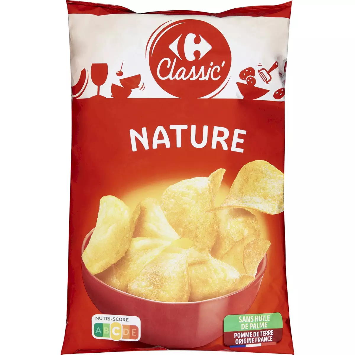CHIPS NATURE ST 200 GR CARREFOUR