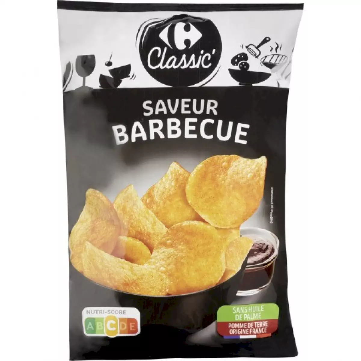 CHIPS BARBCECUE ST 135 GR CARREFOUR