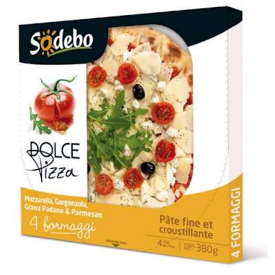 PIZZA 4 FROMAGES BTE 380 GR SODEBO